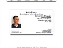 Tablet Screenshot of makelinux.net